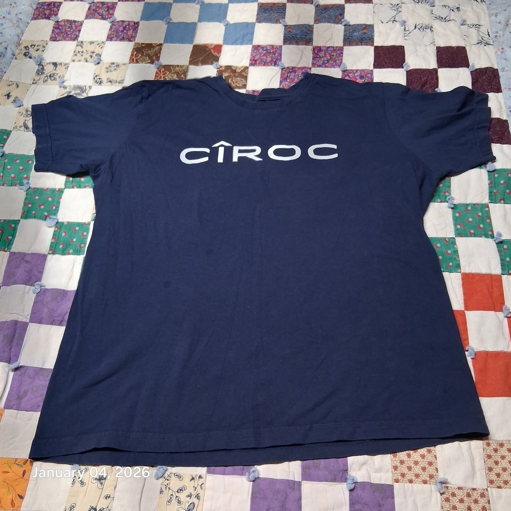Ciroc‎ Advertisement Blue T Shirt Size XL Crew Neck Lightweight